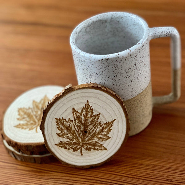 Maple Leaf Coasters [Set of 2]